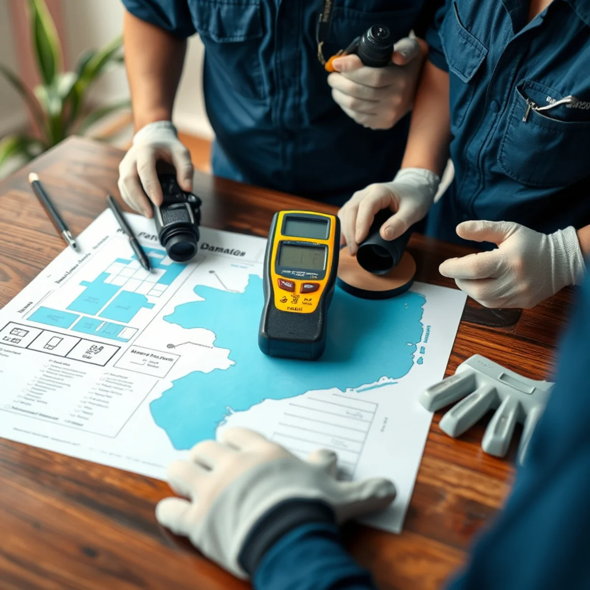 Collection of Miami water damage restoration field guides and checklists