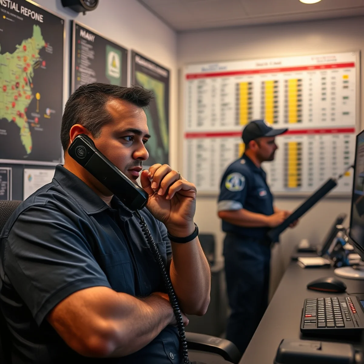 Miami restoration dispatcher answering a 24-hour water damage call