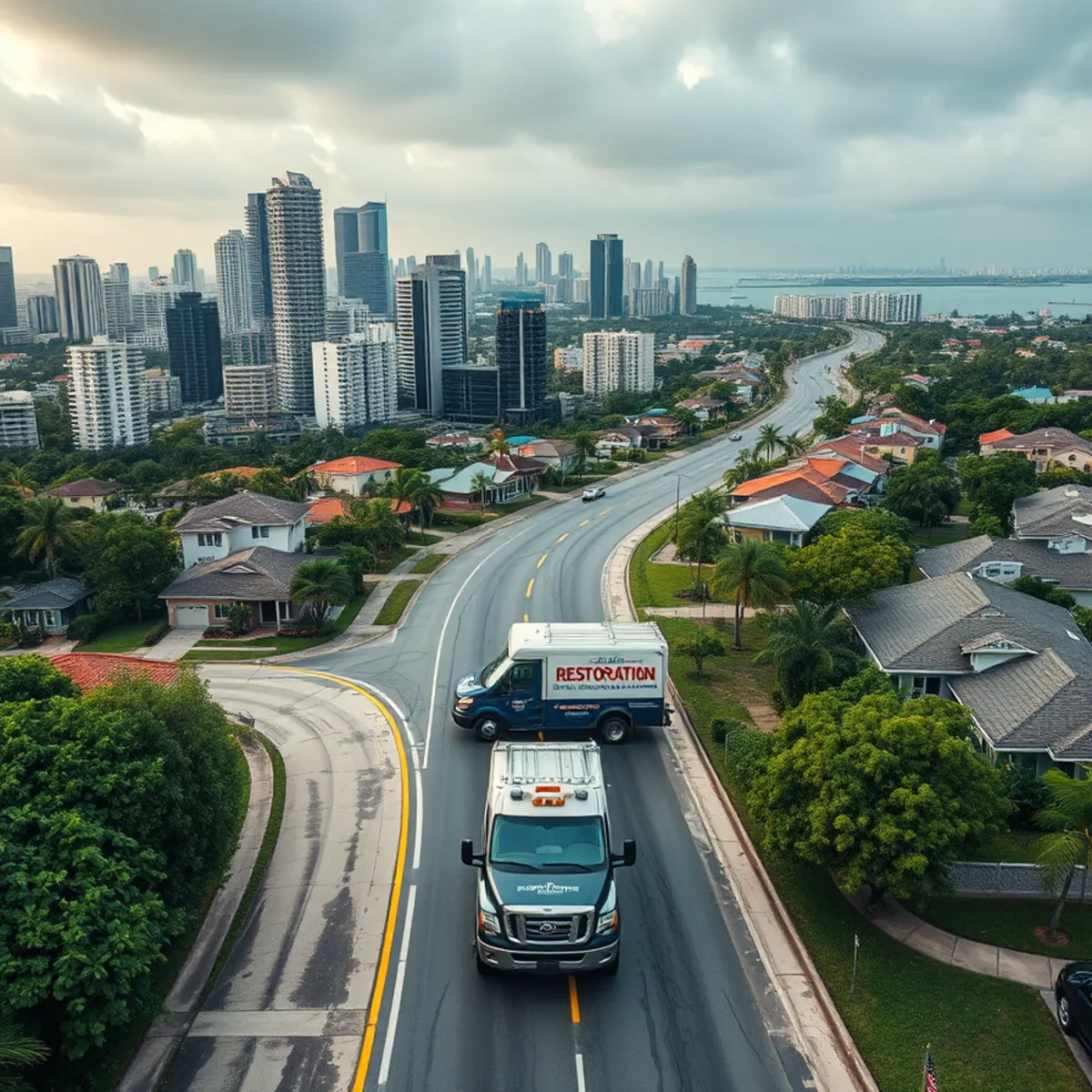 Miami-Dade water damage restoration service area from coast to South Dade