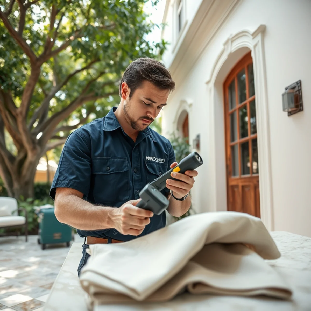 Coral Gables water damage restoration crew working inside a historic homes near Miracle Mile
